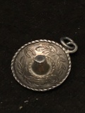 Old Pawn Taxco Sombrero Sterling Silver Charm Pendant