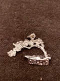 Curacao Tree Sterling Silver Charm Pendant