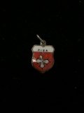 REU 800 German Sterling Silver PISA Crest Charm Pendant