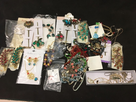 Lot Of Costume Jewelry (Most Are New)