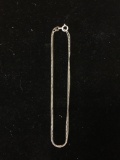 Box Link 18in Long 1.0mm Wide Sterling Silver Chain
