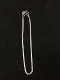 Italian Made Box Link 1.0mm Wide 18in Long Sterling Silver Chain