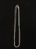 OTC Italian Made Twisted Box Link 1.0mm Wide 18in Long Sterling Silver Chain