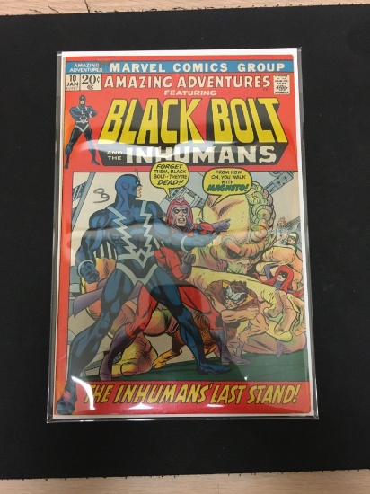 Amazing Adventures Black Bolt and the Inhumans #10 Comic Book from Estate Collection