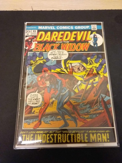Daredevil and Black Widow #93 Comic Book from Estate Collection