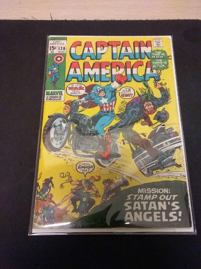 Captain America #128 Comic Book from Estate Collection