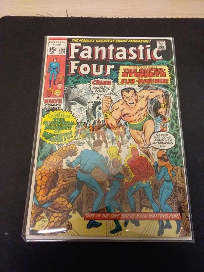 The Fantastic Four #102 Comic Book from Estate Collection