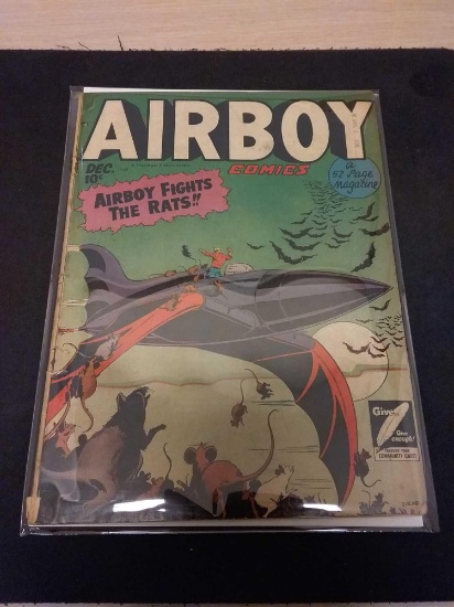 Vintage Airboy Comics 52 Page Magazine Comic Book from Estate Collection
