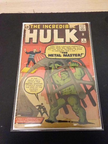 The Incredible Hulk #6 Comic Book from Estate Collection