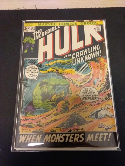 The Incredible Hulk #151 Comic Book from Estate Collection