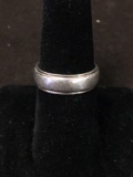 NF Designer Sterling Silver Simple Ring Band Sz 6.5