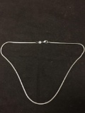 16 Inch Sterling Silver Snake Chain Necklace