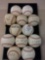 Lot of 12 Unidentified Unresearched Signed Autographed Baseballs from