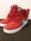 Nike Air Force 1 High Red Chenille Swoosh Mens Size 9 Shoes - Good Condition