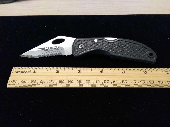 MAXAM Small Black Pocket Knife