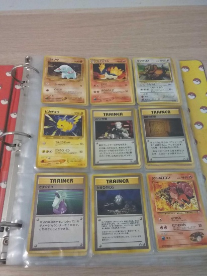 Binder Full of Pokemon Cards from Collection - 19 Pages