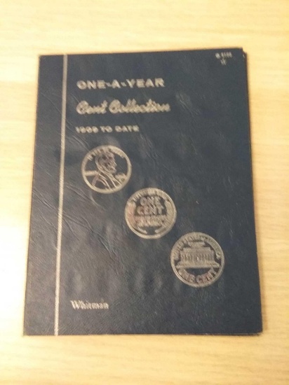 Whitman 1909 to Date Penny Collector Folder with 80 Coins - 1909 and More!