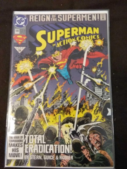 Superman in Action Comics #690 Signed Autographed by Roger Stone