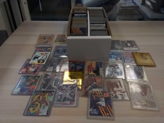 Two Row Box Loaded With Mixed Sports Cards From Estate - Autos Rookies Inserts Jerseys More