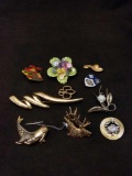 Vintage Brooch And Pin Collection