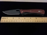 Buck 845 USA Wood Handled Folding Pocket Knife