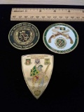 Lot of 3 Rare US Military Challenge Coin Medallions