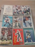 49 Pages of Football Cards with Superstars - Sanders, Manning, Favre & More!