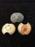 Lot of 3 Vintage Boy Scouts Scarf Holders from Estate