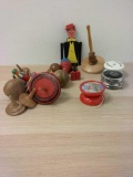 Lot of Various Vintage Wood Toys and Yo-Yos from Estate