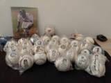 Huge Lot of 33 Seattle Mariners Promotional Baseballs - Many with Players - Ken Griffey Jr.