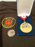 Lot of Ruger Shooting Team Medals Challenge Coins and Sticker from Estate Collection