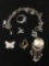 Lot of Various Size & Shape Nickel Alloy Jewelry Items