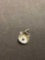 Pearl Oyster Shell Sterling Silver Charm Pendant