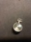 Lucite Orb Sterling Silver Charm Pendant