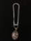 New! Rare Pink Copper K-2 Detailed Gemstone 1.5in Sterling Silver Pendant w/ 18in Chain SRP $ 49