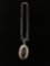 New! Amazing Textured Detail Red Ocean Jasper 2in Sterling Silver Pendant w/ 18in Chain SRP $ 69