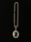 New! Gorgeous Faceted Natural African Green Emerald Satin Finish 1.5in Sterling Silver Pendant w/