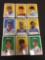 Lot of 9 1995 Old Judge Minor League Baseball Certified Autograph Baseball Cards