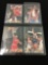 4 Card Lot of 1993-94 Upper Deck Electric Court Gold Insert Basketball Card