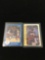 2 Card Lot of Isiah Thomas Rookie Cards - 1986 Star & 1986-87 Fleer Sticker from Collection