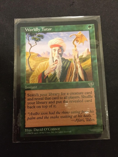 MTG Magic the Gathering WORLDLY TUTOR Mirage Trading Card