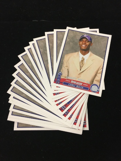 18 Card Lot of 2003-04 Topps #224 Chris Bosh Raptors Rookie Basketball Cards