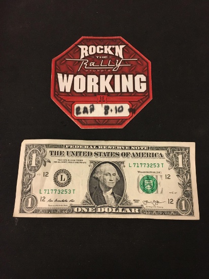 Rock N The Rally Sturgis Working Concert Backstage Pass