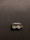 Powell Mason Bus Trolly SF Sterling Silver Charm Pendant