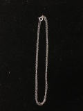 Cable Link 1.25mm Wide 18in Long Sterling Silver Chain