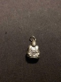 Budda Buddah Sterling Silver Charm Pendant