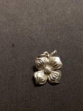 Flower Sterling Silver Charm Pendant
