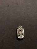Oriental Sandal Sterling Silver Charm Pendant