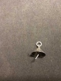 Oriental Umbrella Sterling Silver Charm Pendant