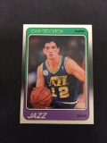 1988-89 Fleer #115 John Stockton Jazz Rookie Basketball Card from Estate Collection